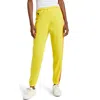 Aviator Nation Stripe Sweatpants In Lemon/yellow Purple