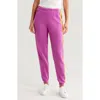 Aviator Nation Stripe Sweatpants In Magenta/orange Yellow