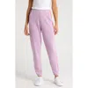 Aviator Nation Stripe Sweatpants In Mauve/pink Green