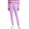 Aviator Nation Stripe Sweatpants In Neon Purple/pink