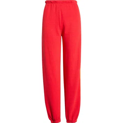 Aviator Nation Stripe Sweatpants In Red