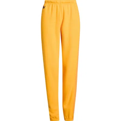 Aviator Nation Stripe Sweatpants In Yellow