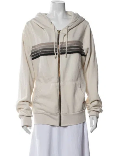 Pre-owned Aviator Nation Striped Jacket In Neutral