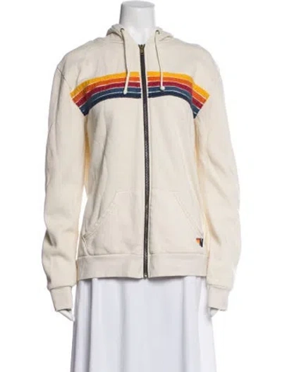 Pre-owned Aviator Nation Striped Jacket In Neutrals