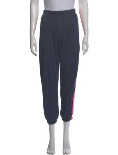 Pre-owned Aviator Nation Striped Skinny Leg Pants In Blue