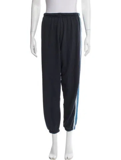 Pre-owned Aviator Nation Striped Sweatpants In Blue