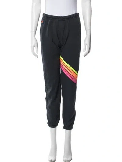Pre-owned Aviator Nation Striped Sweatpants In Blue