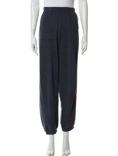 Pre-owned Aviator Nation Striped Sweatpants In Blue