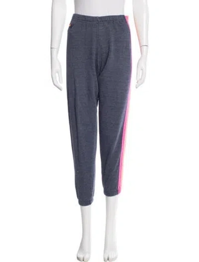Pre-owned Aviator Nation Striped Sweatpants In Blue