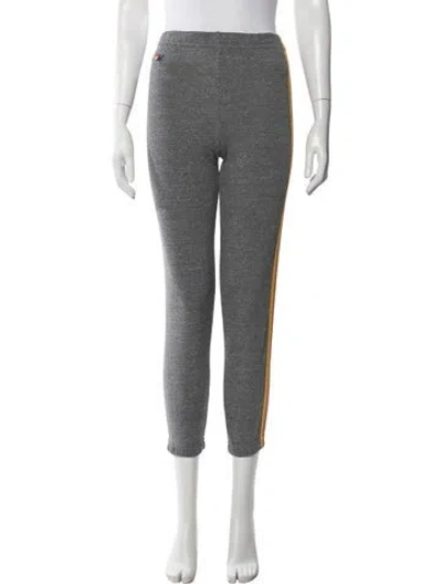 Pre-owned Aviator Nation Striped Sweatpants In Gray