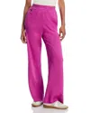 Aviator Nation Striped Sweatpants In Magenta