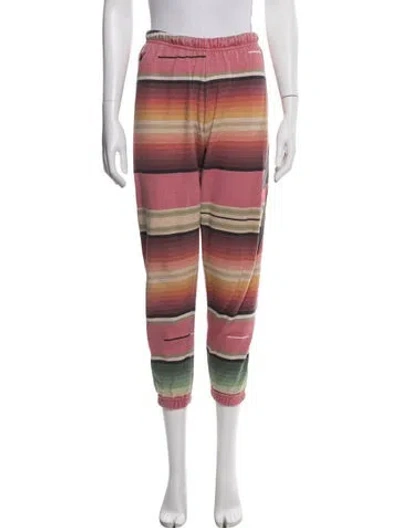 Pre-owned Aviator Nation Striped Sweatpants In Multi