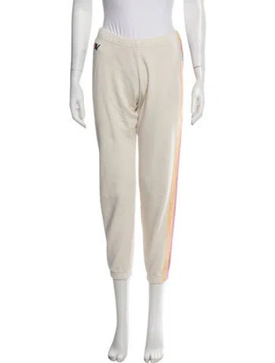 Pre-owned Aviator Nation Striped Sweatpants In Neutrals