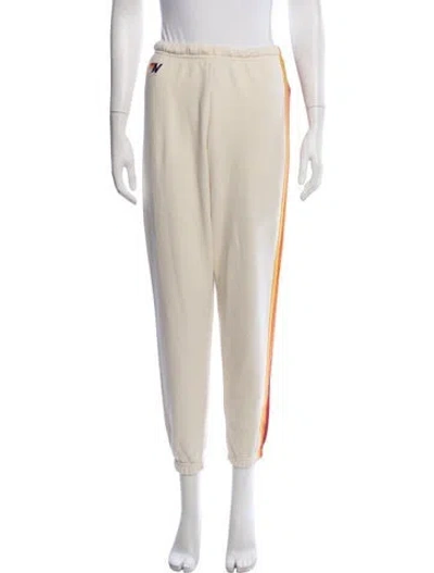 Pre-owned Aviator Nation Striped Sweatpants In Neutrals
