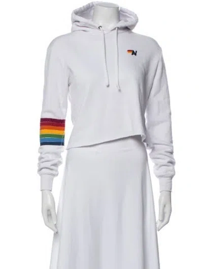 Pre-owned Aviator Nation Striped Top In White