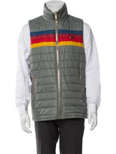 Pre-owned Aviator Nation Striped Vest In Gray