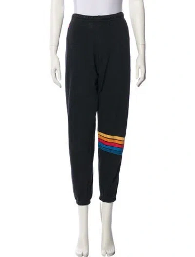 Pre-owned Aviator Nation Sweatpants In Black