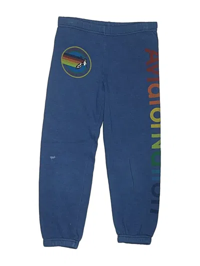 Pre-owned Aviator Nation Kids' Sweatpants In Blue