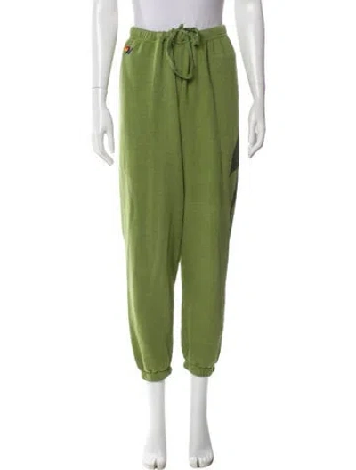 Pre-owned Aviator Nation Sweatpants In Green