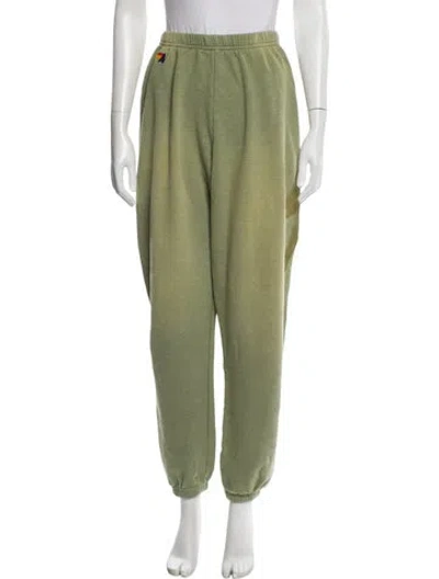 Pre-owned Aviator Nation Sweatpants In Green