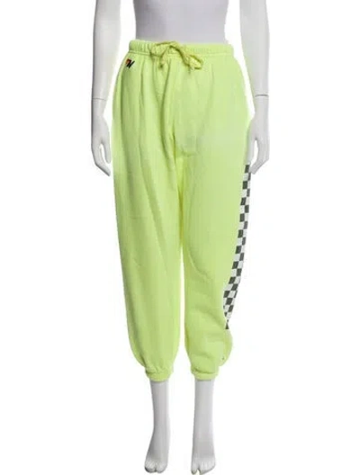 Pre-owned Aviator Nation Sweatpants In Green