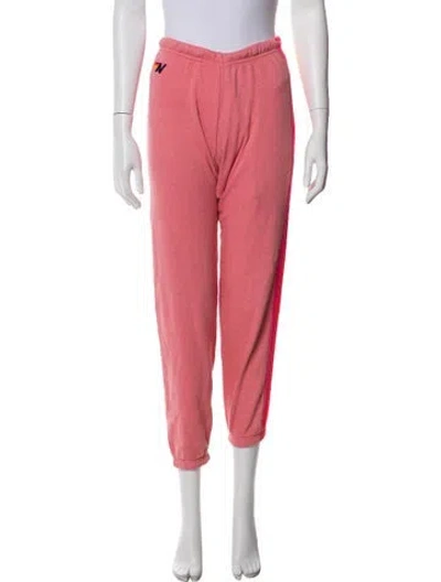 Pre-owned Aviator Nation Sweatpants In Pink