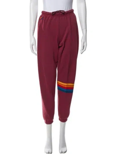Pre-owned Aviator Nation Sweatpants In Pink
