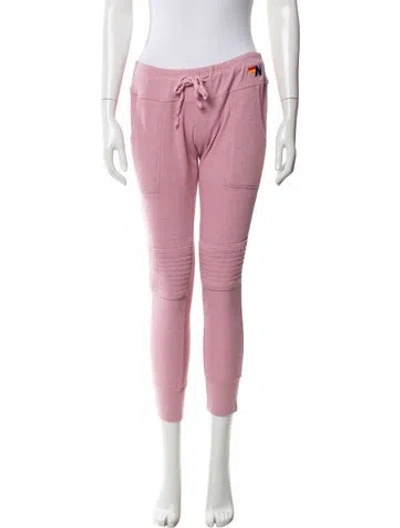 Pre-owned Aviator Nation Sweatpants In Pink