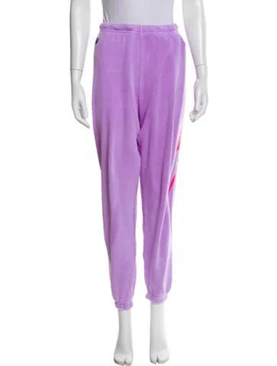 Pre-owned Aviator Nation Sweatpants In Purple