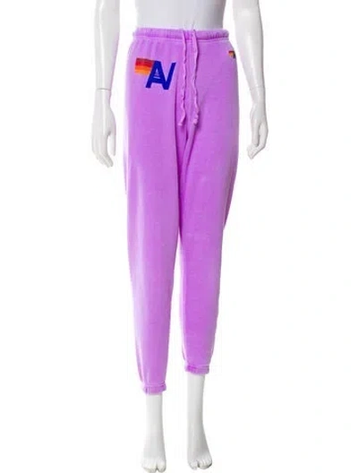 Pre-owned Aviator Nation Sweatpants In Purple