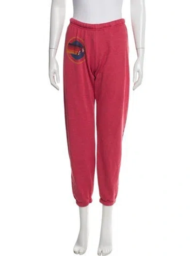 Pre-owned Aviator Nation Sweatpants In Red