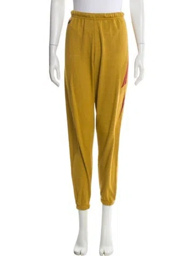 Pre-owned Aviator Nation Sweatpants In Yellow