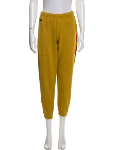 Pre-owned Aviator Nation Sweatpants In Yellow