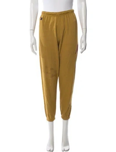 Pre-owned Aviator Nation Sweatpants In Yellow