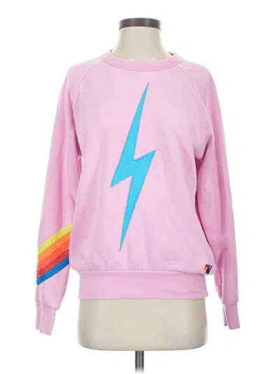 Pre-owned Aviator Nation Sweatshirt In Pink