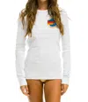 Aviator Nation Thermal Top In White In White