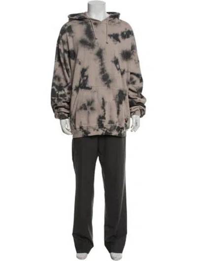 Pre-owned Aviator Nation Tie-dye Print Crew Neck Hoodie In Multicolor