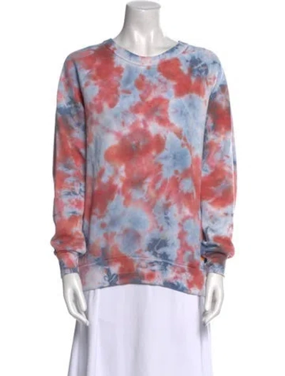 Pre-owned Aviator Nation Tie-dye Print Crew Neck Sweatshirt In Multi