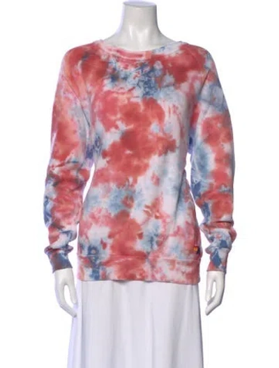 Pre-owned Aviator Nation Tie-dye Print Crew Neck Sweatshirt In Multi