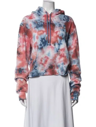Pre-owned Aviator Nation Tie-dye Print Jacket In Blue