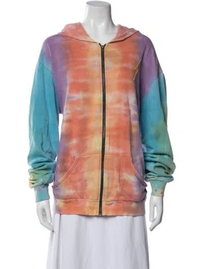 Pre-owned Aviator Nation Tie-dye Print Jacket In Multi