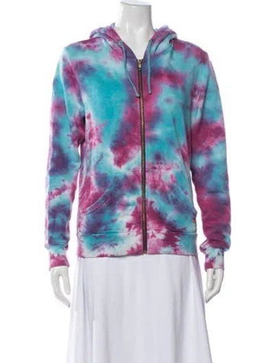 Pre-owned Aviator Nation Tie-dye Print Jacket In Multi