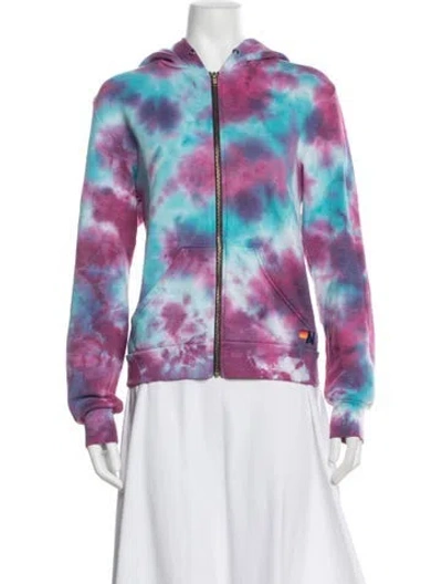 Pre-owned Aviator Nation Tie-dye Print Jacket In Multicolor