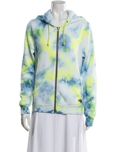 Pre-owned Aviator Nation Tie-dye Print Jacket In Neutral