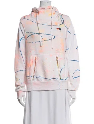 Pre-owned Aviator Nation Tie-dye Print Jacket In Pink
