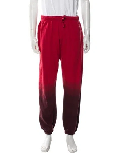 Pre-owned Aviator Nation Tie-dye Print Lounge Bottoms In Red