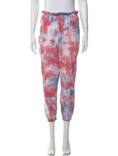 Pre-owned Aviator Nation Tie-dye Print Sweatpants In Blue