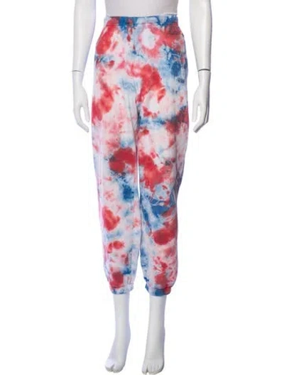 Pre-owned Aviator Nation Tie-dye Print Sweatpants In Blue