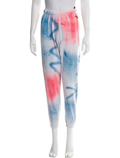 Pre-owned Aviator Nation Tie-dye Print Sweatpants In Blue