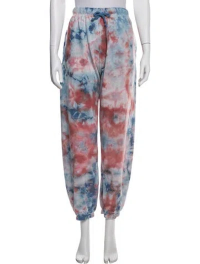 Pre-owned Aviator Nation Tie-dye Print Sweatpants In Blue